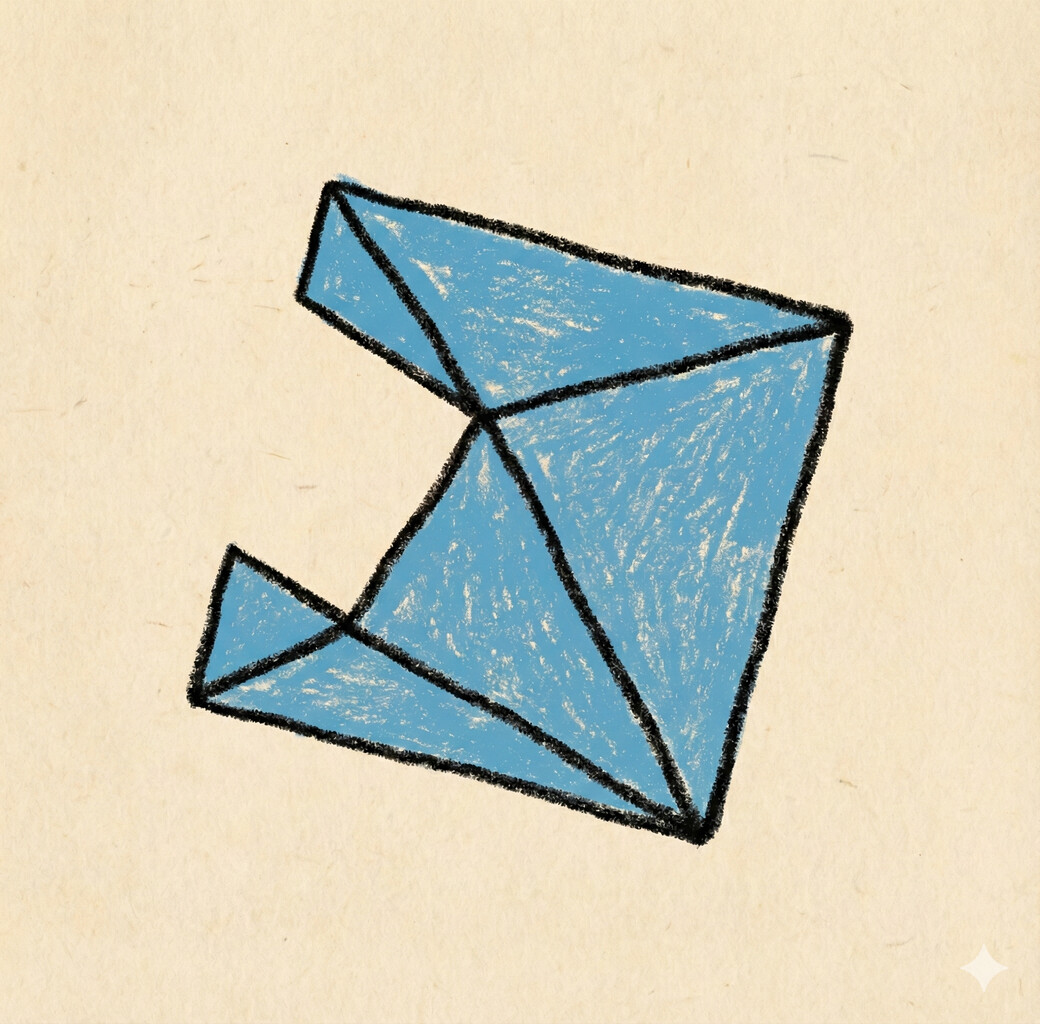 Output: Triangulated area as list of 2D triangle vertices